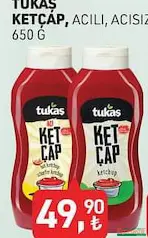 TUKAŞ KETÇAP 650 G fiyat ve kampanya bilgisi